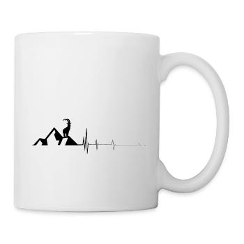 Chèvre - Palpitations - Montagne - (2) - Mug blanc - blanc - Droite
