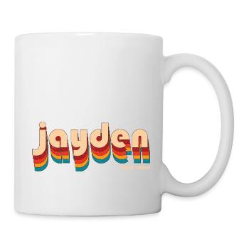 Retro Jayden Name - Mug - white - Right