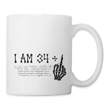 J’ai 34 ans et majeur - 35e anniversaire - Mug blanc - blanc - Droite