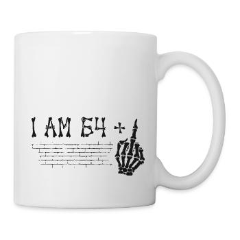 I Am 64 Plus Middle Finger - 65th Birthday - Mug - white - Right
