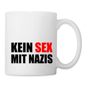 kein sex mit nazis - Tasse - Weiß - Rechts