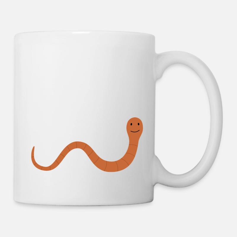 Ver de terre - Mug blanc - blanc