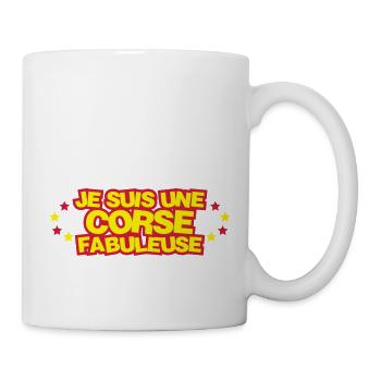 Je suis une corse fabuleuse - Mug blanc - blanc - Droite