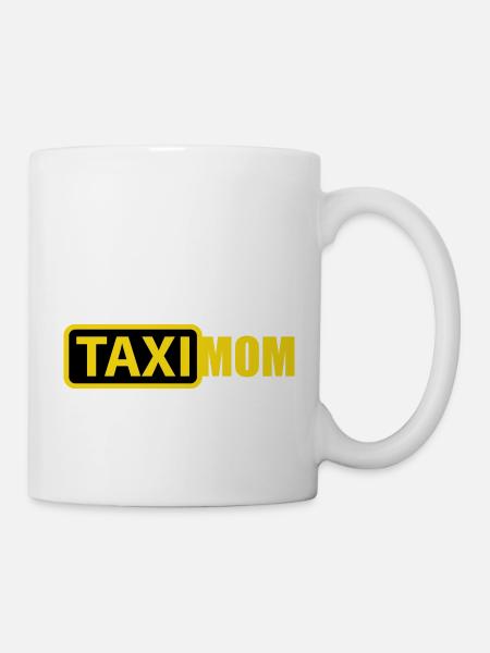 Farben änderbar | Taxi Mom - Tasse - Weiß