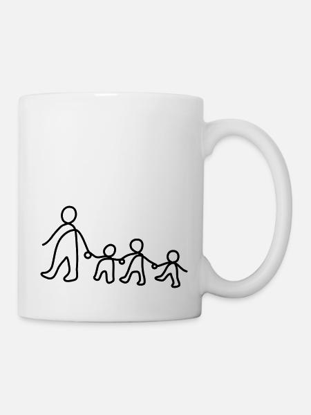 Brigitte // Lineart - Tasse - Weiß