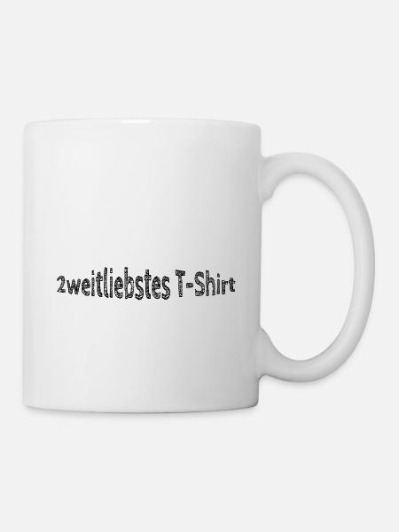 2weitliebstes Tshirt, lustiger Spruch - Tasse - Weiß