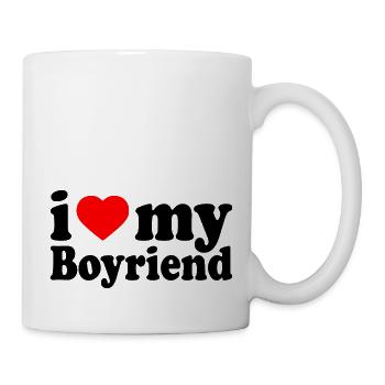 I love my boyfriend - Mug - white - Right