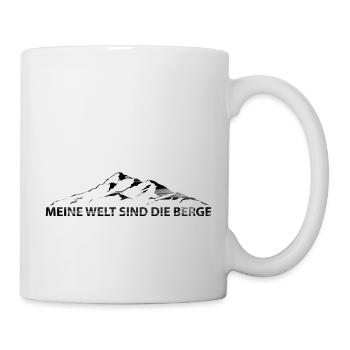 Meine Welt Sind Die Berge - (7) - Tasse - Weiß - Rechts