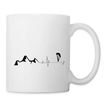Heartbeat - Mountain - Paragliding - (3) - Mug - white - Right