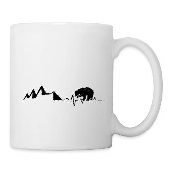 Heartbeat - Bear - Mountain - (4) - Mug - white - Right