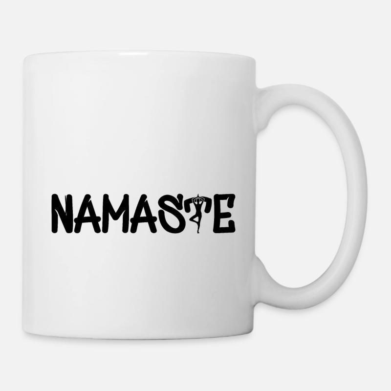 Namaste Yoga - Tasse - Weiß