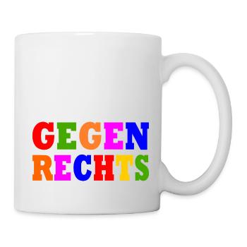 Gegen rechts - Tasse - Weiß - Rechts