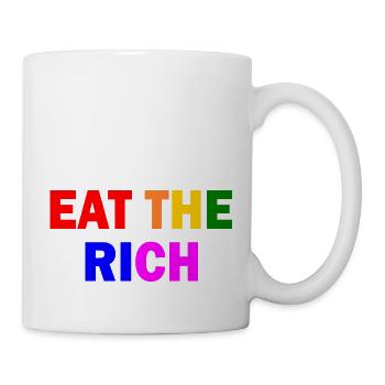 Eat the rich - Tasse - Weiß - Rechts