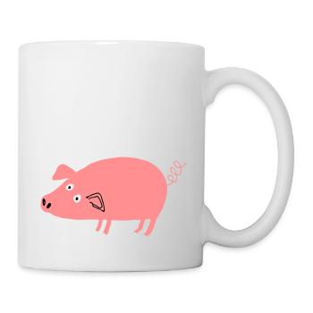 Pig roz4 - Mug - white - Right
