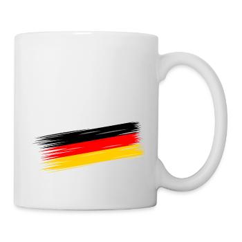 Deutschland Flagge - Tasse - Weiß - Rechts