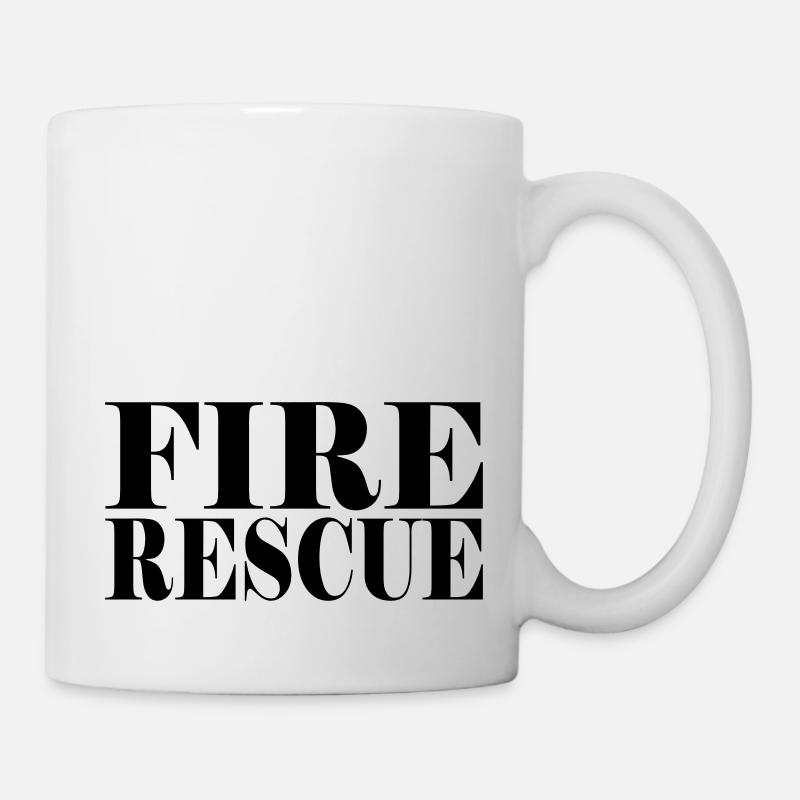 FIRE RESCUE - Tasse - Weiß