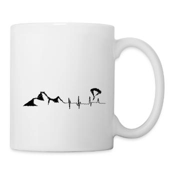 Heartbeat - Mountain - Paragliding - (4) - Mug - white - Right