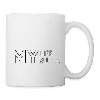 MY LIFE MY RULES - Selbstbestimmung Summervibes - Tasse - Weiß - Rechts
