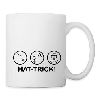 Hat trick - Mug - white - Right