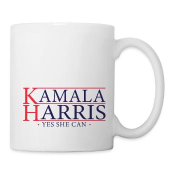 Kamala Yes She Can 2024 - Kamala For President - Mug - white - Right