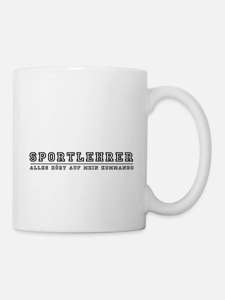 Sportlehrer der Kommandant - Tasse - Weiß