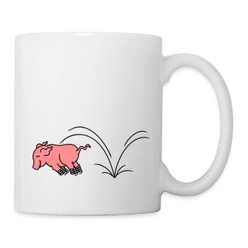 Spring Piggy / Piglet Hopper (2c) - Mug blanc - blanc - Droite