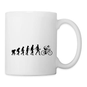 | changeable de couleur Evolution Vélo Fahrrad - Mug blanc - blanc - Droite