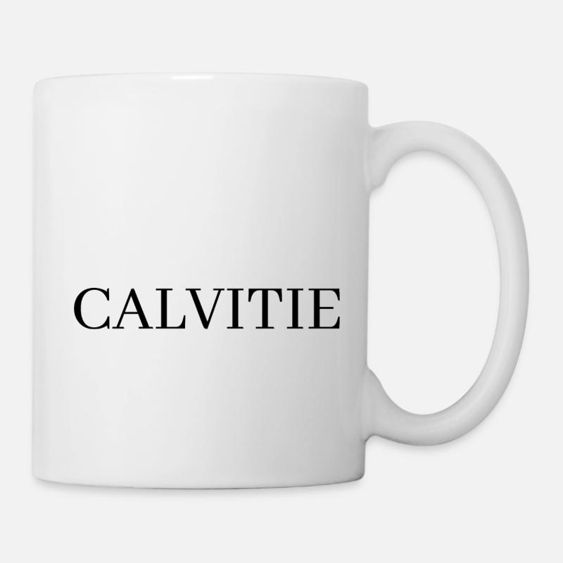 Calvitie - Mug blanc - blanc