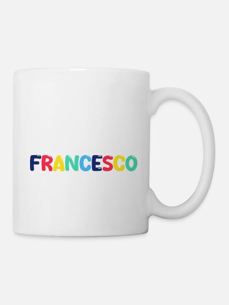 Name - Francesco - Tasse - Weiß