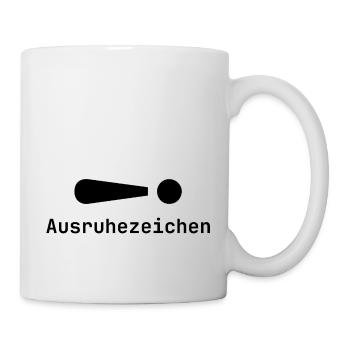 Signe de repos | Sommeil | Paresseux | Fatigué | Drôle - Mug blanc - blanc - Droite