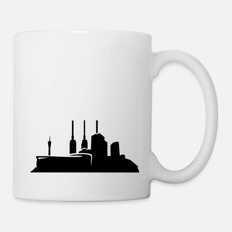 Hannover // Skyline // Silhouette // Skylineshirt - Tasse - Weiß