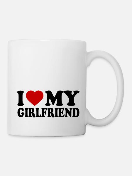 I love my girlfriend - Mugg - vit