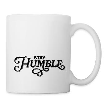 Restez humble - Mug blanc - blanc - Droite