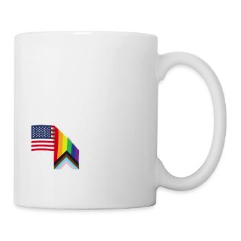 Be You - Patriot USA Flagge und LGBT Flagge - Schwul - Tasse - Weiß - Rechts