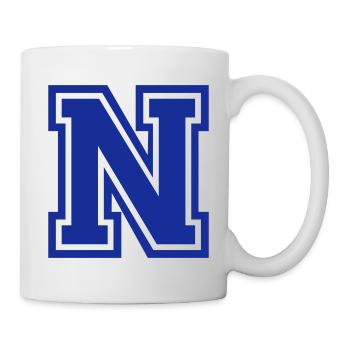 Buchstabe N - Tasse - Weiß - Rechts