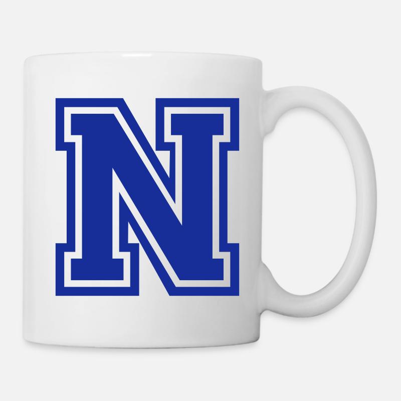 Buchstabe N - Tasse - Weiß