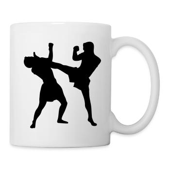Thaiboxen - Tasse - Weiß - Rechts
