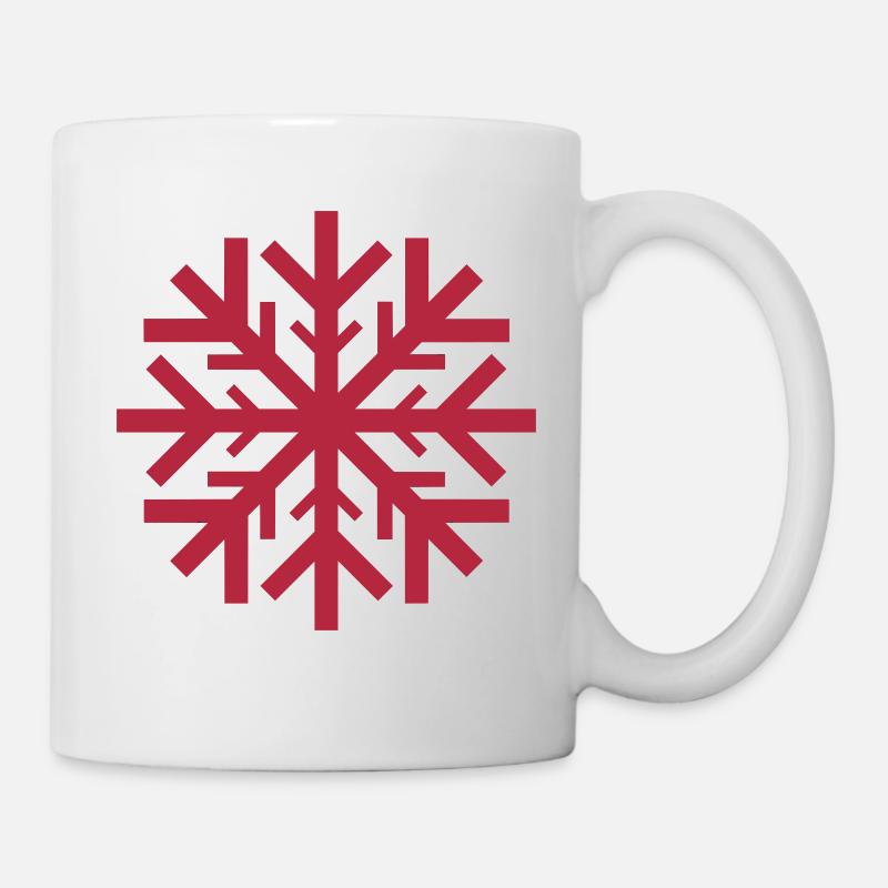 Schneeflocke - Tasse - Weiß