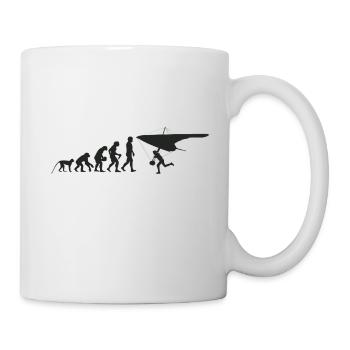 Evolution de planeur - Mug blanc - blanc - Droite