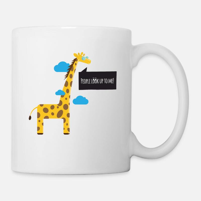 Kühle Giraffe - Tasse - Weiß