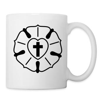 Lutherrose - Tasse - Weiß - Rechts