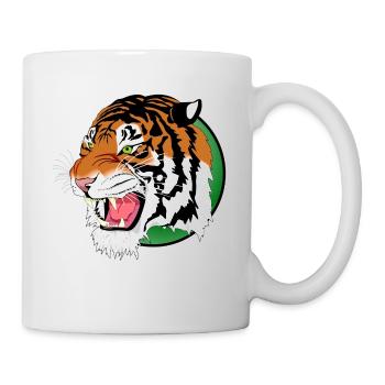 Lion Tiger Leopard prédateur - Mug blanc - blanc - Droite