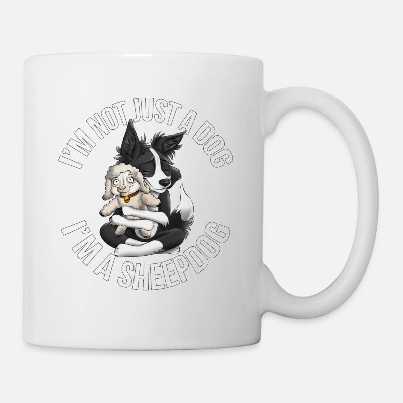 I'm a Sheepdog - Noir - Mug blanc - blanc