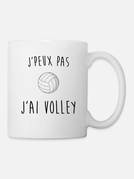 j'peux pas j'ai voley - Mug blanc - blanc