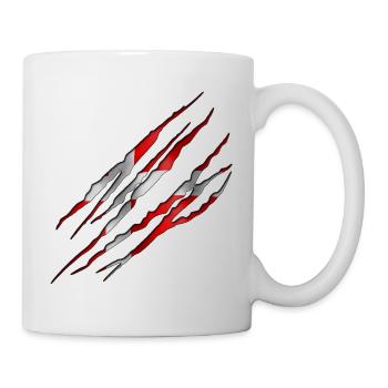 Daenemark Aufgeschlitzt 001 AllroundDesigns - Tasse - Weiß - Rechts