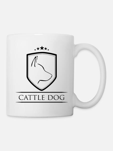 CATTLE DOG WAPPEN - Tasse - Weiß