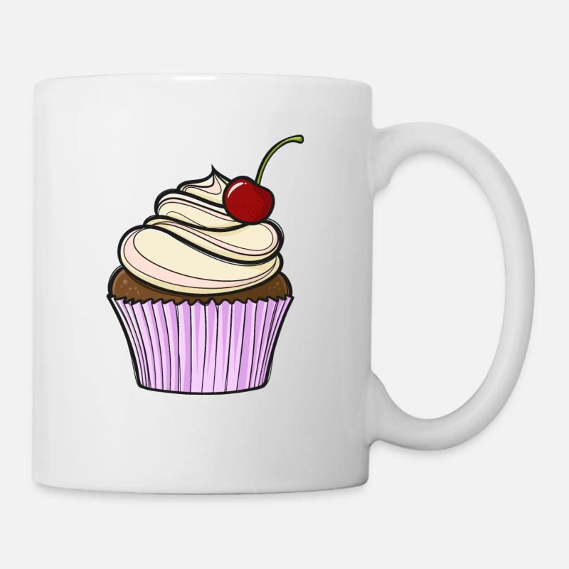 Sweet comic Cupcake - Tasse - Weiß