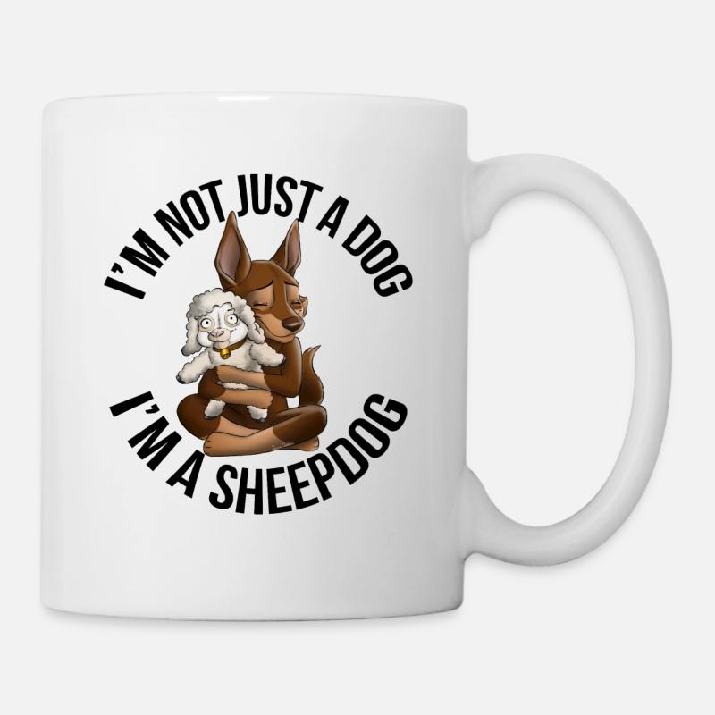 Kelpie Mouton Chocolate Fire - Mug - white