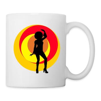 disco girl - Mug blanc - blanc - Droite