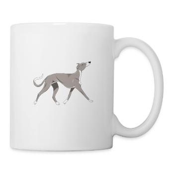 Galgo Diamonds 3 - Tasse - Weiß - Rechts